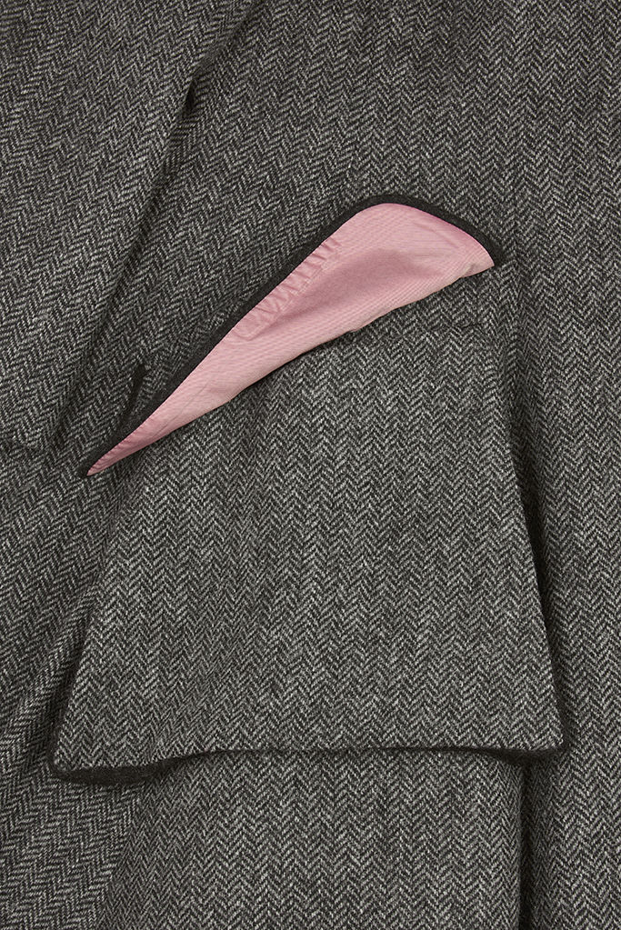 Ballinrobe Coat – Grey Herringbone – Made in England