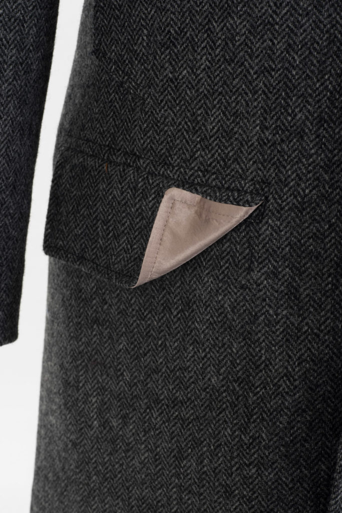 Scotia Coat – Grey Herringbone – Made in England