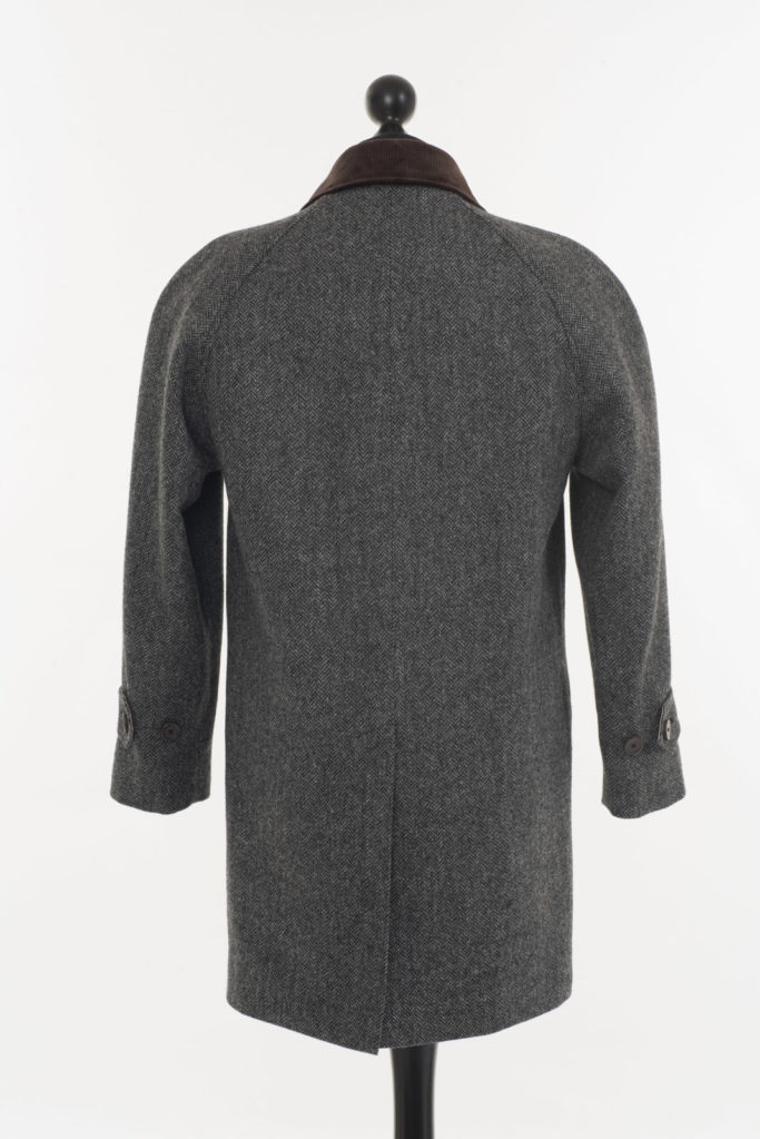 Scotia Coat – Grey Herringbone – Made in England