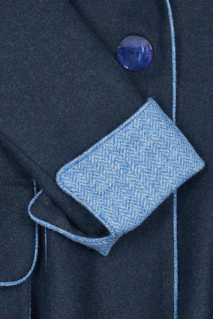 Lannagh Coat – Indigo/Blue – Made in England