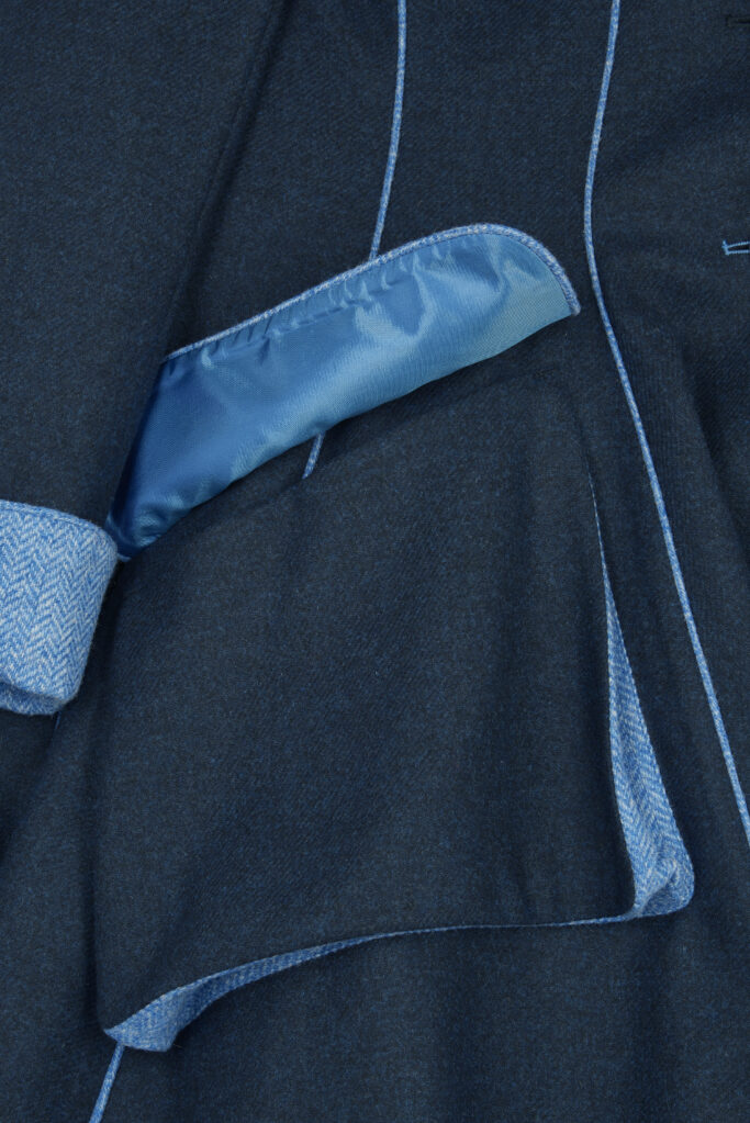 Lannagh Coat – Indigo/Blue – Made in England