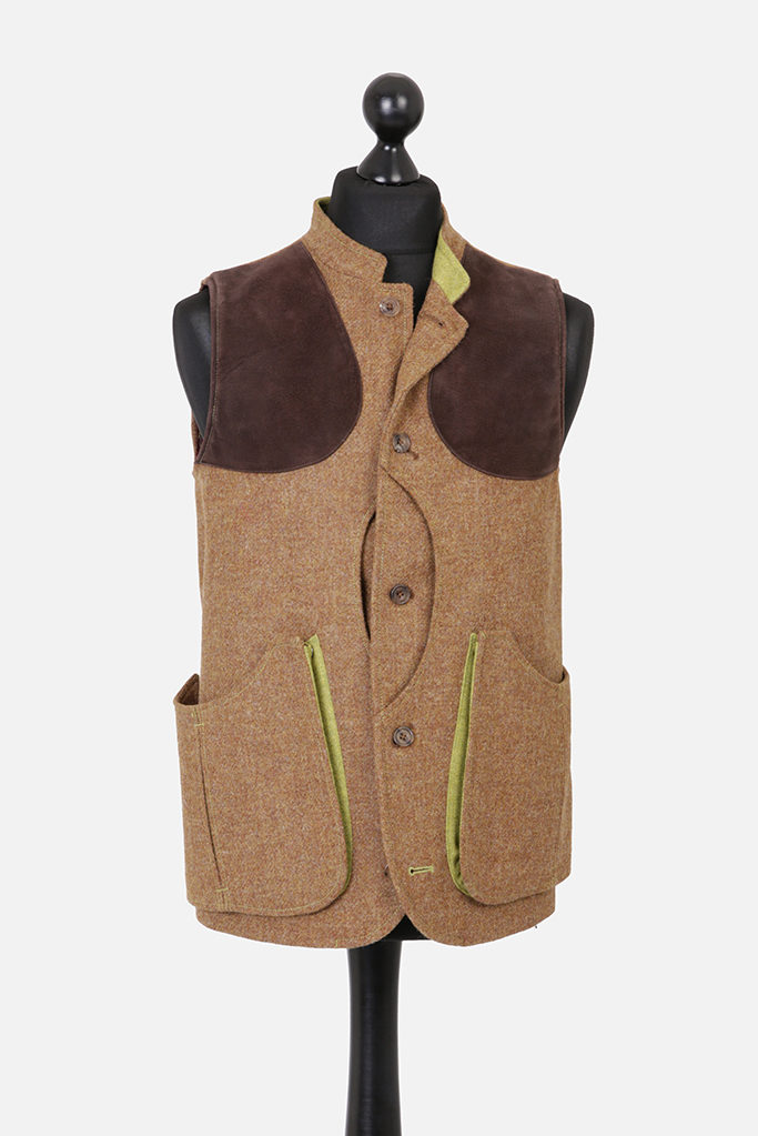 Shooting Gilet Vest – Brown – Made in England
