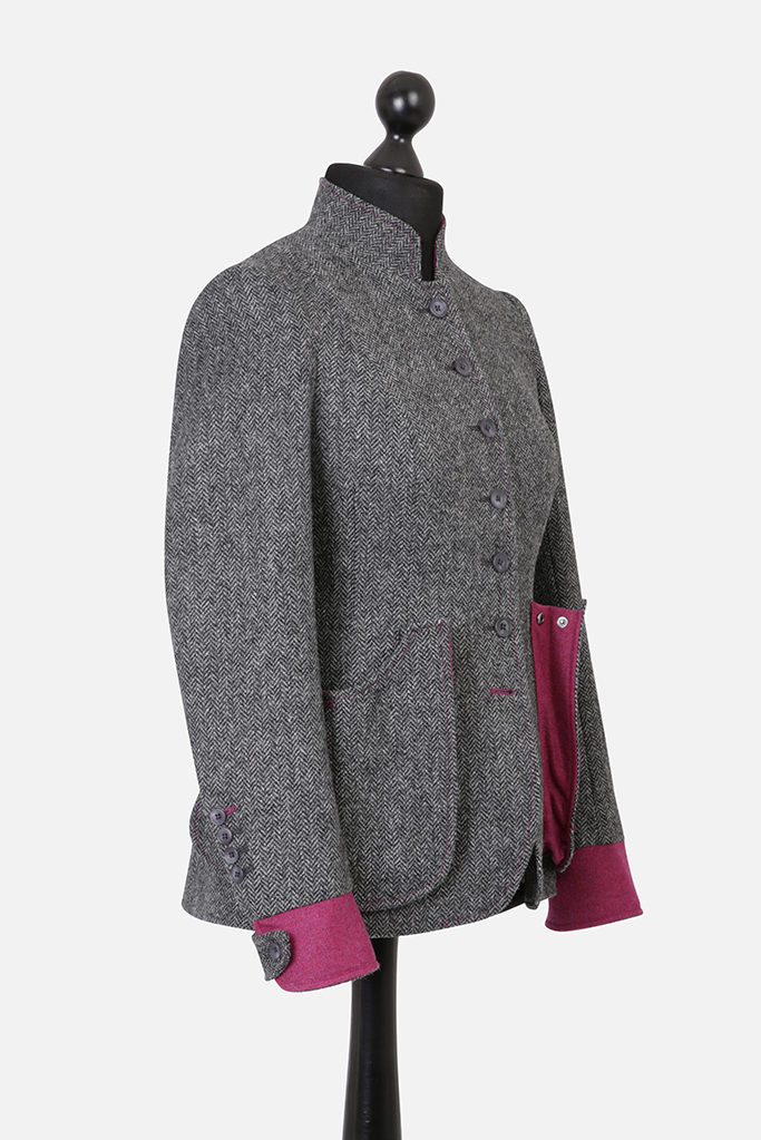 Sligo Jacket – Grey Herringbone – Made in England