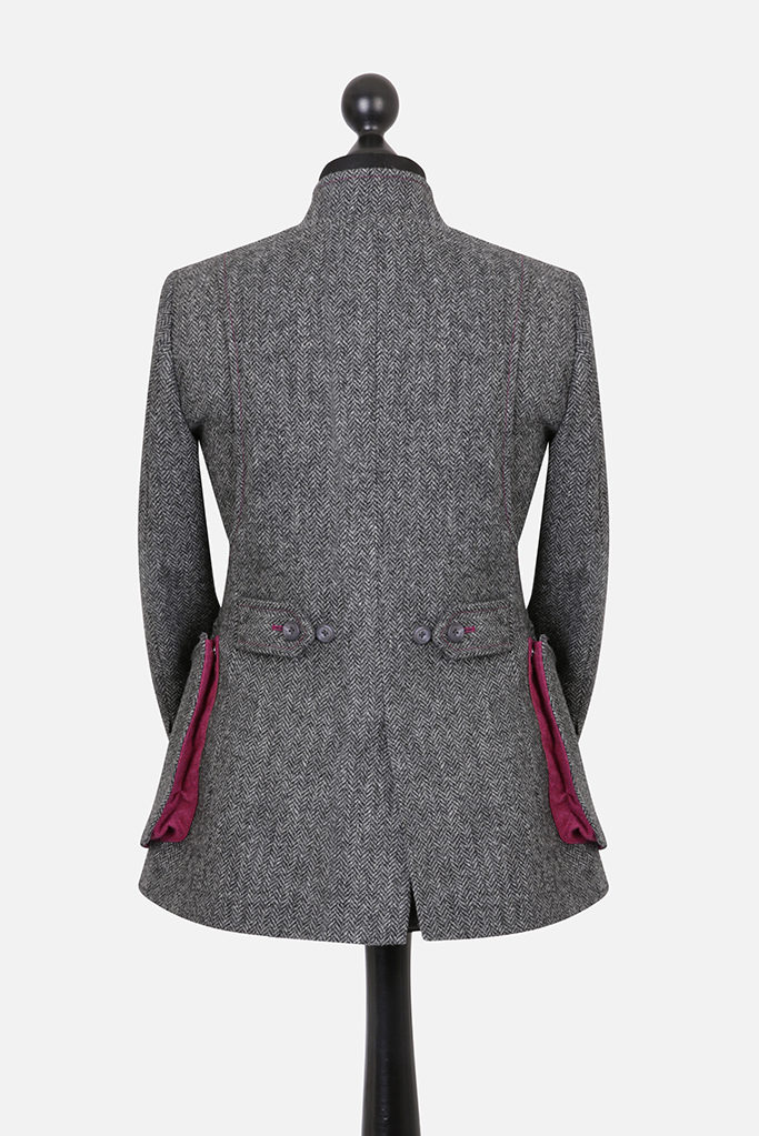 Sligo Jacket – Grey Herringbone – Made in England