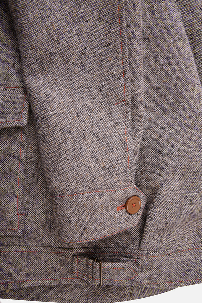 Fauconberg Bomber Jacket – Bracken Donegal Tweed – Made in England
