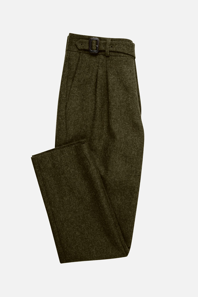 The Lucan Gurkha Trouser – Loden Donegal Tweed – Made in England
