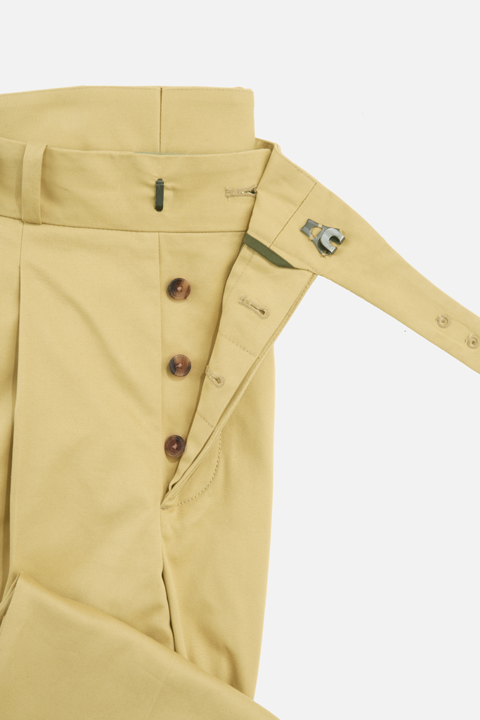 The Lucan Gurkha Trouser – Sandstone Cotton Twill – Made in England