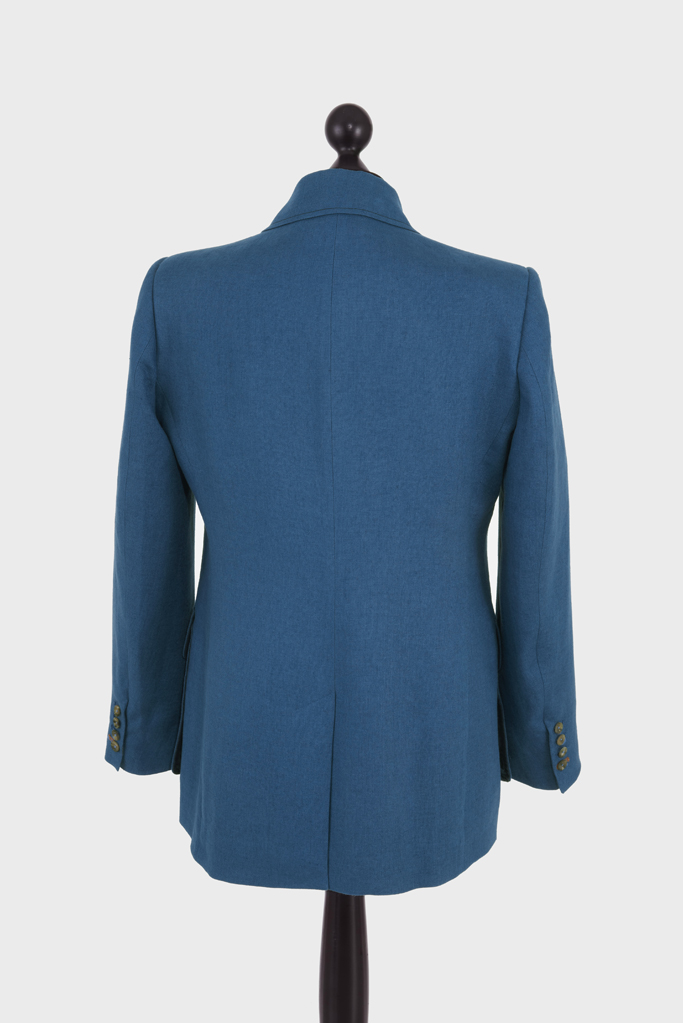 Sarsfield Jacket – Celtic-Blue  Irish Linen – Made in England