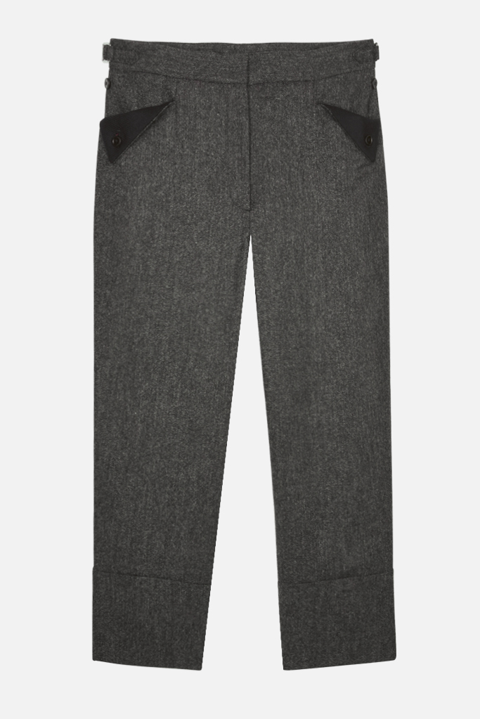 Ladies 3/4 Length Trousers – Gravel Donegal