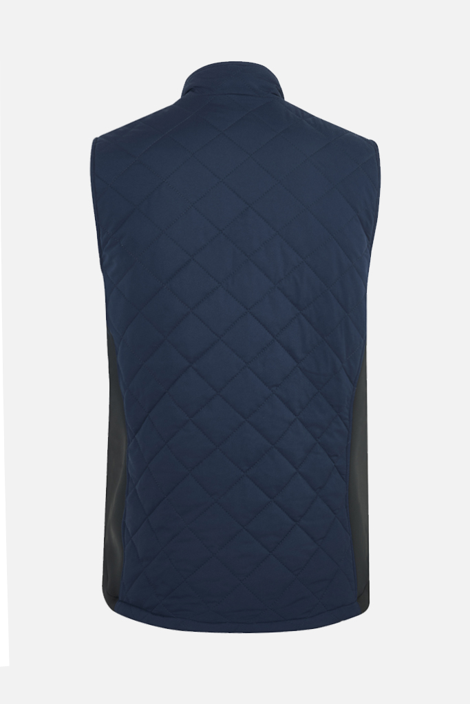 Luxury Body Warmer – Navy Quilted Microfibre