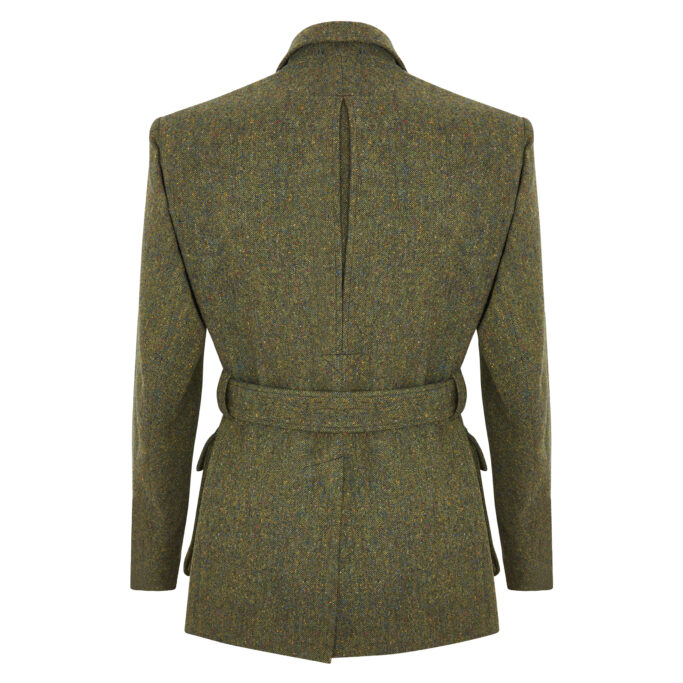 Lucan Norfolk Jacket – Lovat Green Donegal – Made in England
